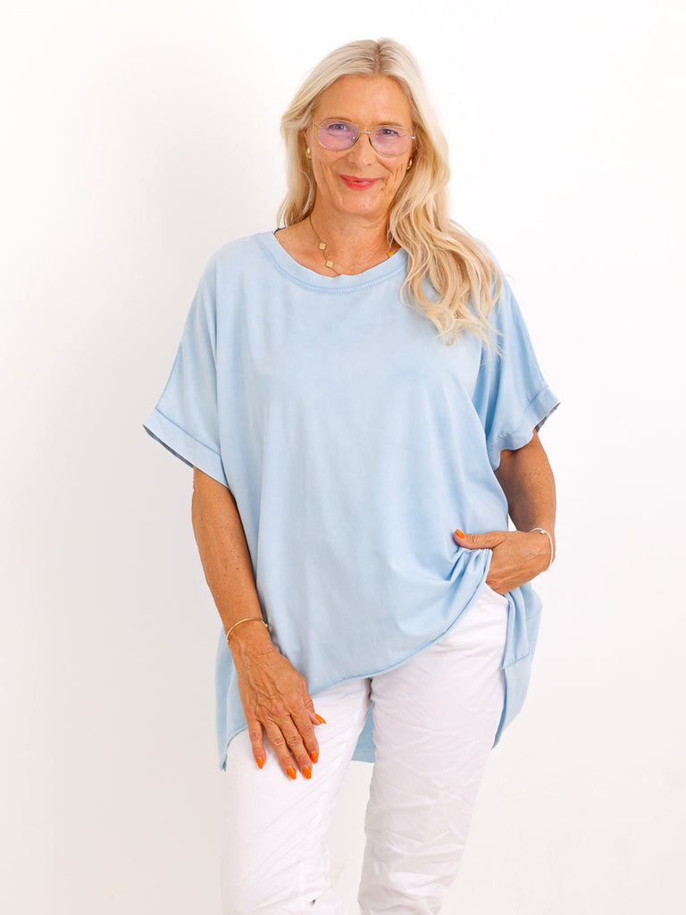 Oversize T-Shirt SOLEA.S – Zeitloses Basic aus 100 % Baumwolle – Gr. 40–50
