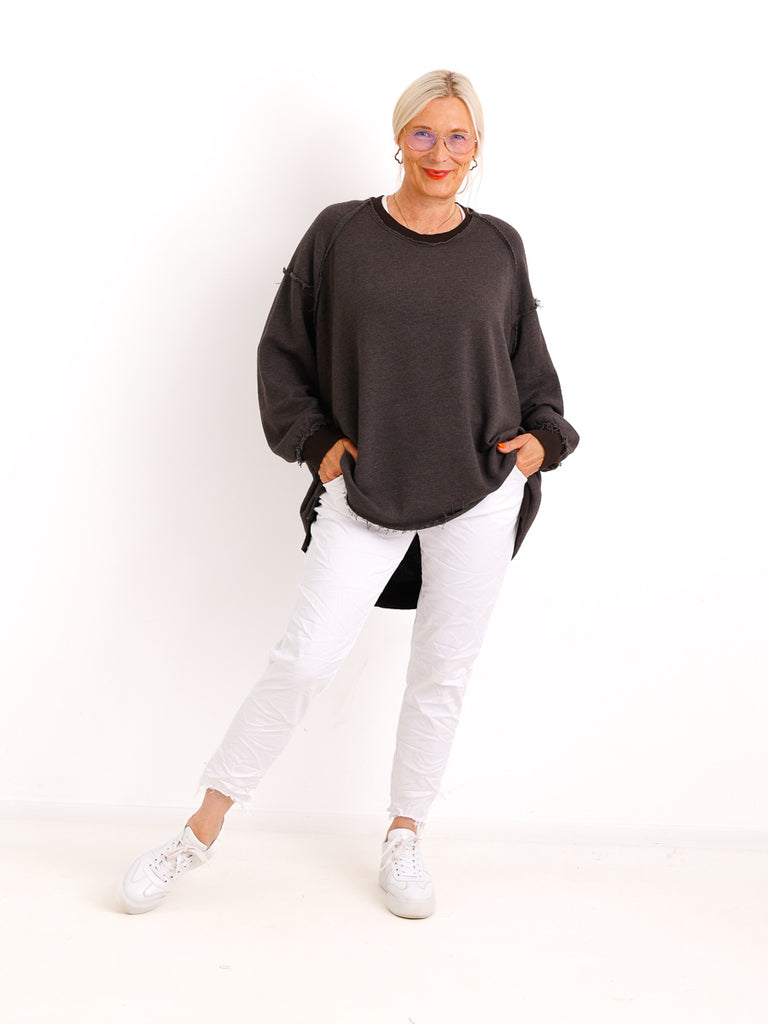 Oversize-Wohlfühl-Sweater CARLY.S – 100 % Baumwolle – Gr. 38-50