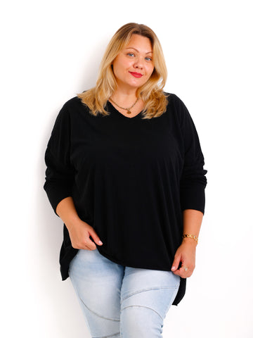 CARO Curvy Size Longsleeve - verschiedene Farben