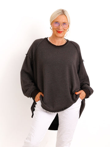 Oversize-Wohlfühl-Sweater CARLY.S – 100 % Baumwolle – Gr. 38-50