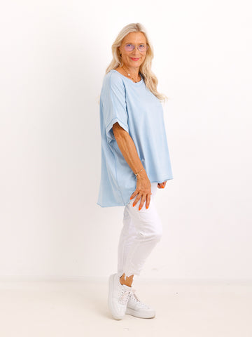 Oversize T-Shirt SOLEA.S – Zeitloses Basic aus 100 % Baumwolle – Gr. 40–50