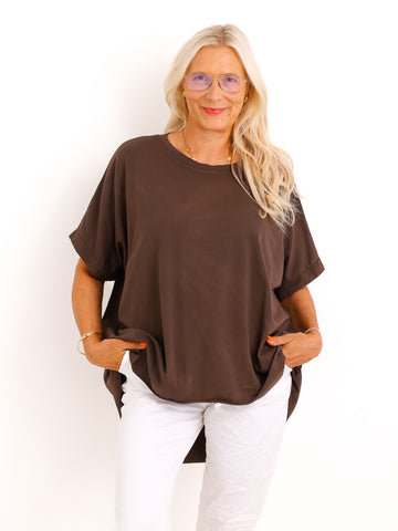 Oversize T-Shirt SOLEA.S – Zeitloses Basic aus 100 % Baumwolle – Gr. 40–50