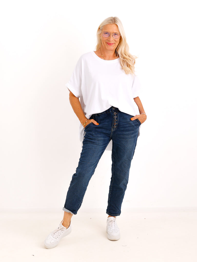 Jeans SCOTT.S – Leichte Jeans mit edlen Schmuckknöpfen – Größen 40–46