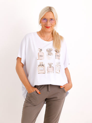 Oversize-Shirt STELLA.S – Edle Flakon-Applikation & Komfort-Stretch – Gr. 38-48