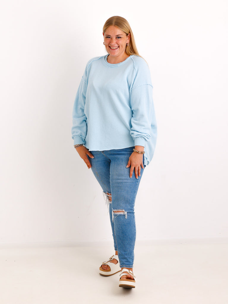Oversize-Wohlfühl-Sweater CARLY.S – 100 % Baumwolle – Gr. 38-50