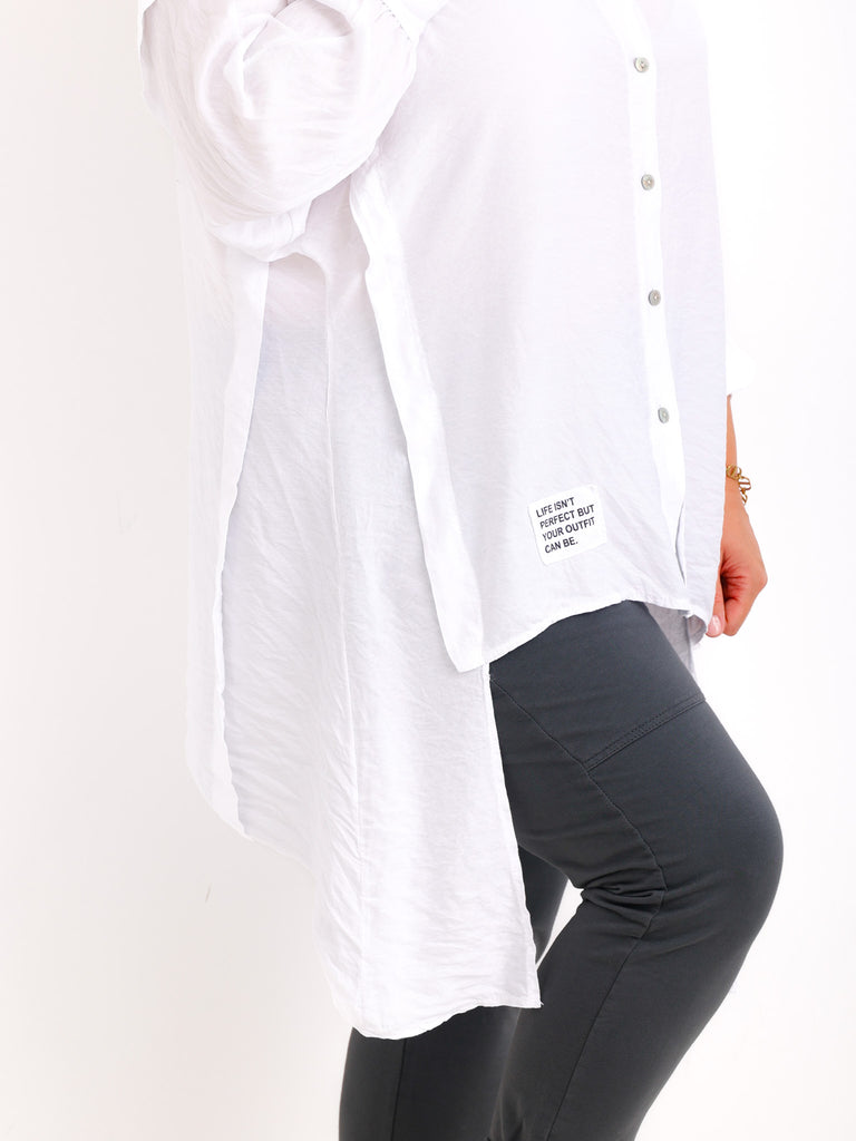 MANOU Bluse uni - verschiedene Farben