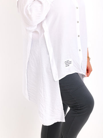 MANOU Bluse uni - verschiedene Farben
