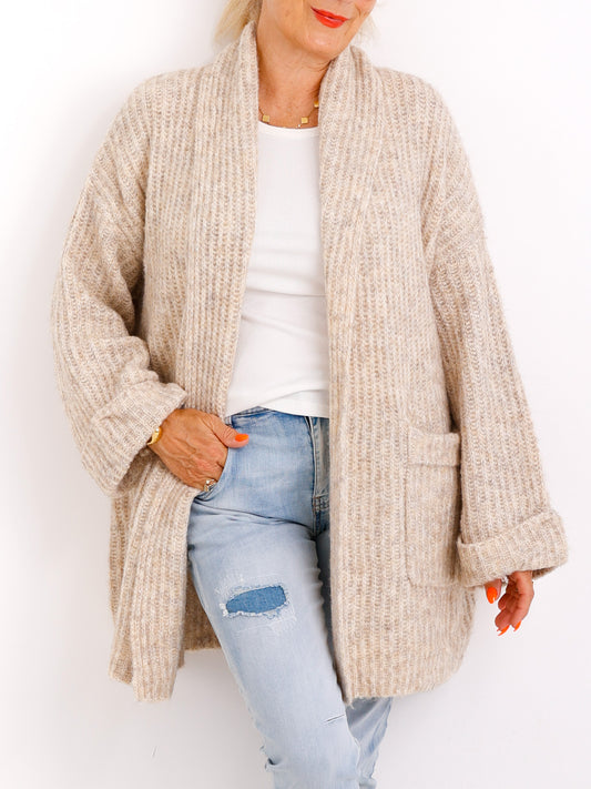 CINDY Oversize Strickmantel - verschiedene Farben