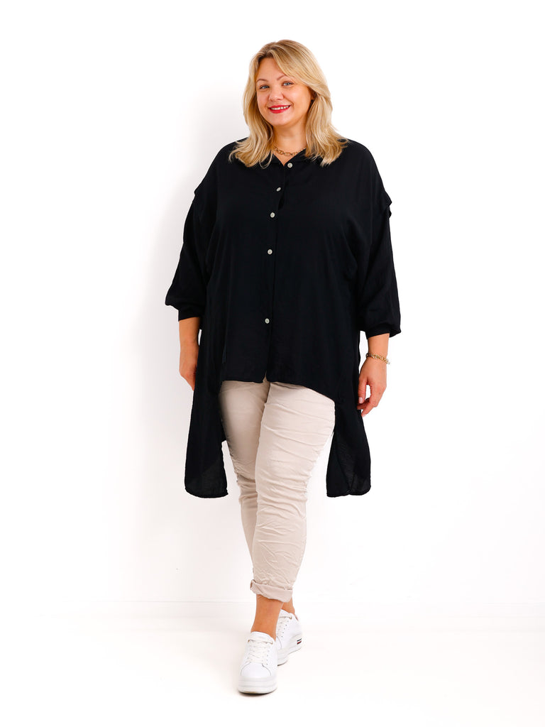 MANOU Bluse uni - verschiedene Farben