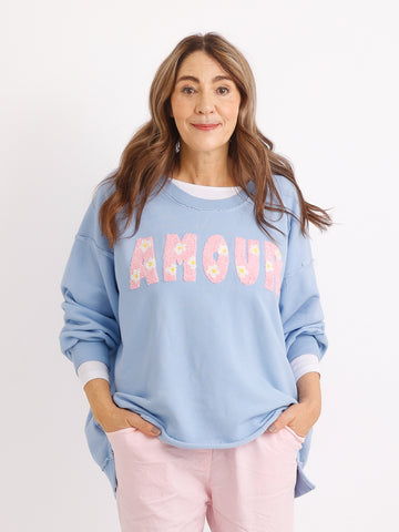 Sweatshirt AMOUR - One Size 38-48