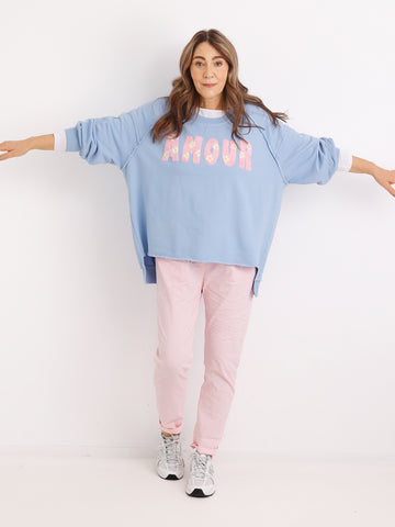 Sweatshirt AMOUR - One Size 38-48