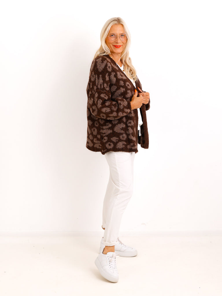 Leo Strickjacke LIVIANE – Weicher Oversize Cardigan – Gr. 36–44