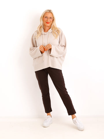 Sweatshirt MAREILE – Oversize Hoodie mit Fledermausärmeln – Gr. 38–46