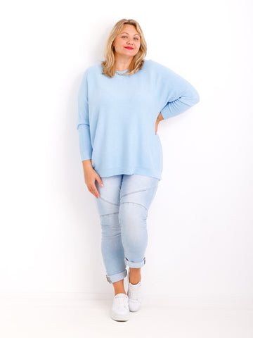 Feinstrick-Oversize-Pullover MILA.S – Wohlfühl-Schnitt – Gr. 38-48