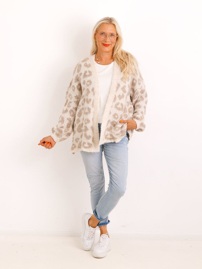 Leo Strickjacke LIVIANE – Weicher Oversize Cardigan – Gr. 36–44