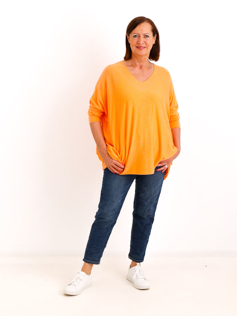 Oversize Longsleeve LYNN.S – Feinstrick-Haptik – Gr. 38-46