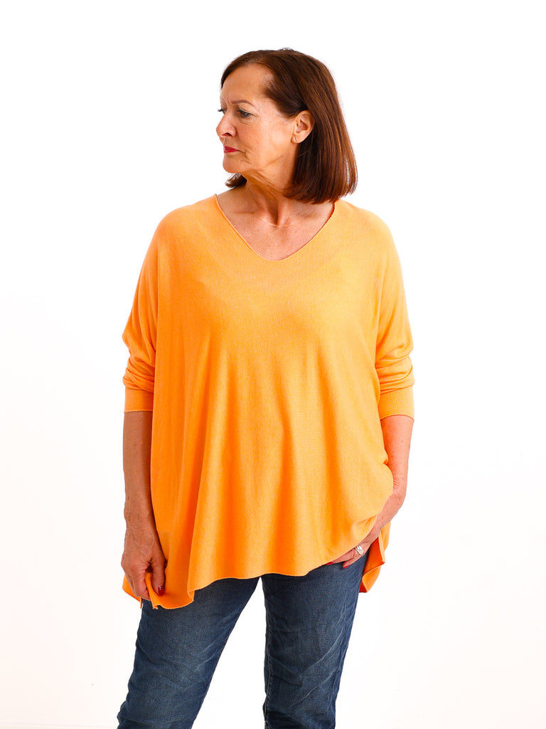 Oversize Longsleeve LYNN.S – Feinstrick-Haptik – Gr. 38-46
