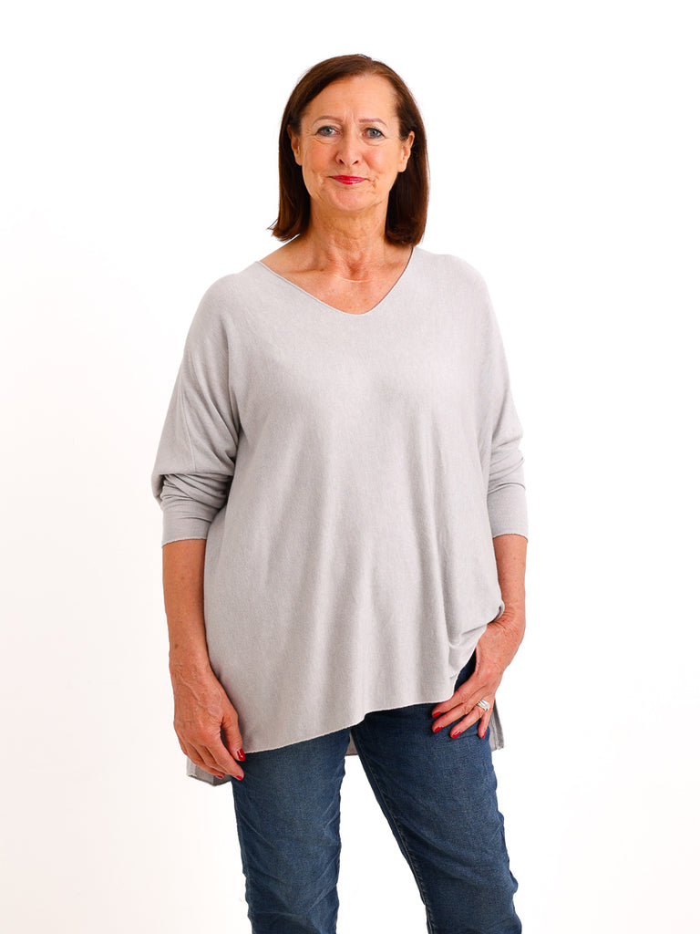 Oversize Longsleeve LYNN.S – Feinstrick-Haptik – Gr. 38-46