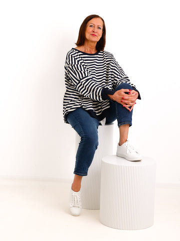 Oversize-Sweatshirt BELLA.S –  Casual Look mit besonderen Details – Gr. 38–48 (Kopie)