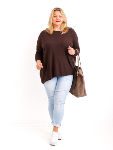 Feinstrick Pullover MOLLY.S  – Softe Haptik – Boxy Style – Gr. 38-50