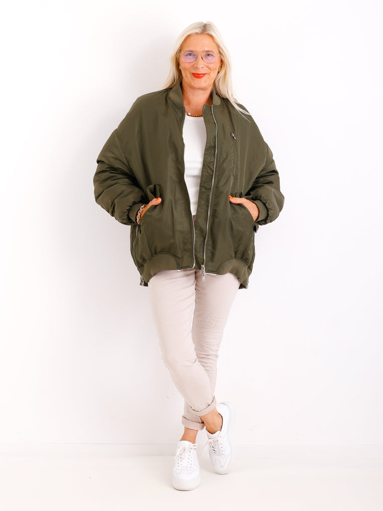 IDA Oversize Blouson mit Teddyfell-Futter – verschiedene Farben