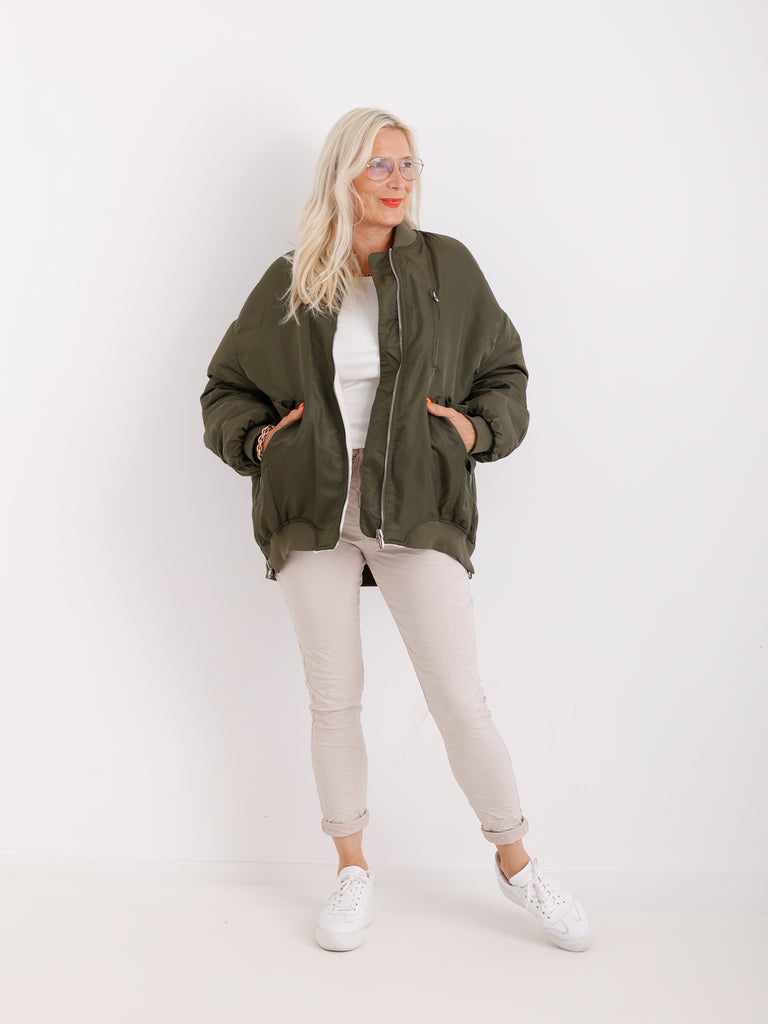 IDA Oversize Blouson mit Teddyfell-Futter – verschiedene Farben