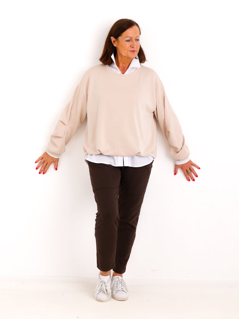 Sweatshirt ANOUK.S – Softes Sweatshirt in doppellagiger Verarbeitung – Gr. 38–42/44