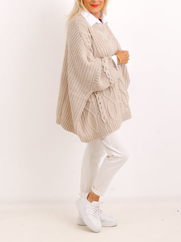 XXXL - Pullover LISSY.S – Lieblingsstrick mit besonderem Zopfmuster – Gr. 40–52