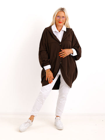 XXL Sweatshirtjacke JULE.S – Moderner Casual-Look mit Kapuze – Gr. 44–52