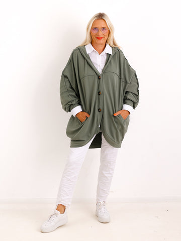XXL Sweatshirtjacke JULE.S – Moderner Casual-Look mit Kapuze – Gr. 44–52