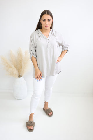 MARIKA Bluse mit Kapuze - verschiedene Farben