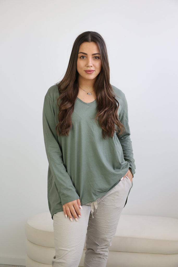 BRENDA Longsleeve - verschiedene Farben