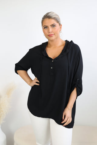 MARIKA Bluse mit Kapuze - verschiedene Farben