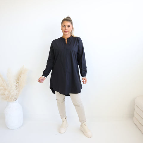 STELLA Tunika Bluse - weiß