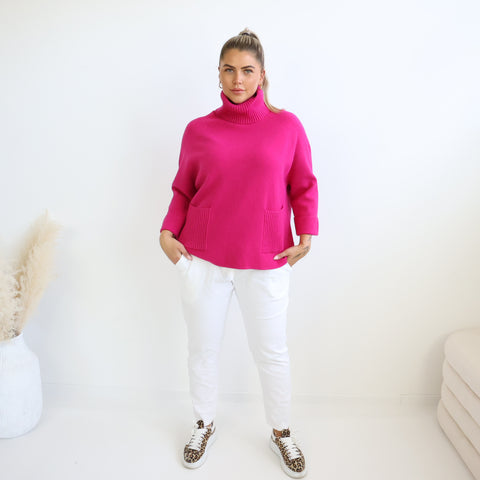 ZAFINA Pullover - pink