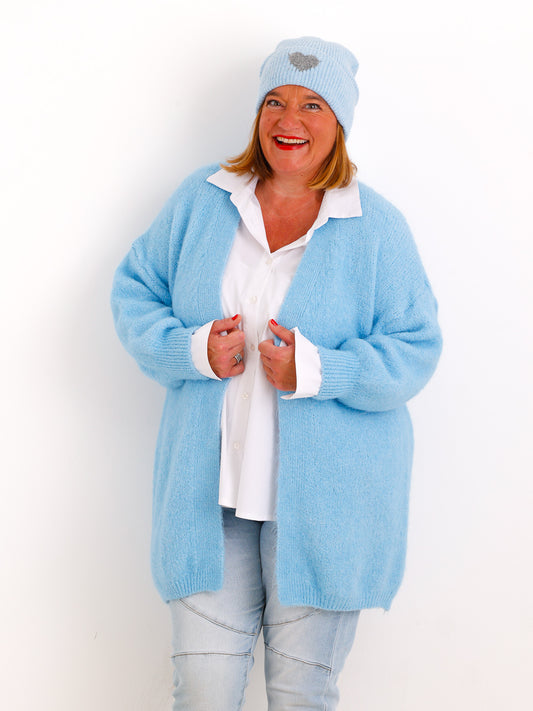 Curvy Size Strickjacke LARINA.S Strickjacke - Offene Silhouette & weicher Fall - Gr. 42-50