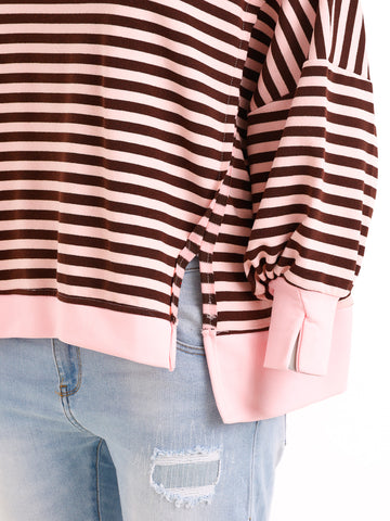 Oversize Sweatshirt LILWEN – Inside-Out-Details & softer Baumwollmix – Gr. 38–48