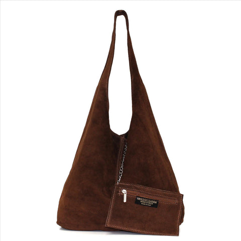 LACY Wildleder-Shopper – Lässige Hobo-Bag mit Innentasche
