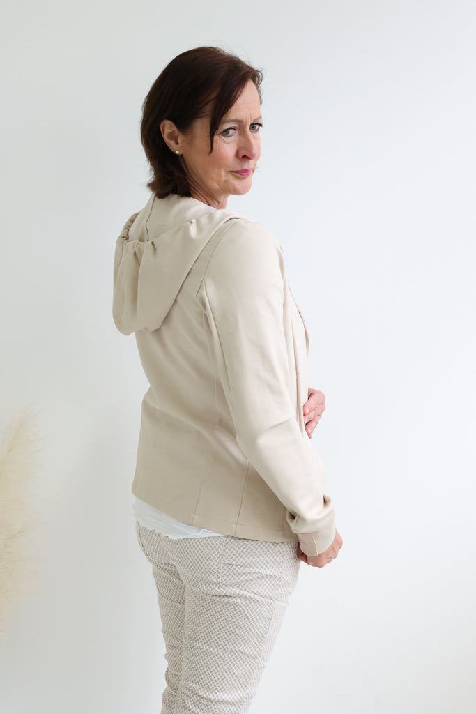 ELLA Blazer mit Kapuze - beige