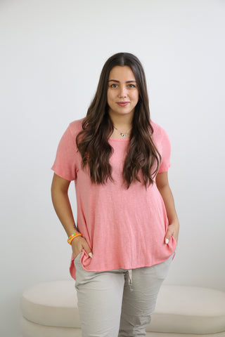 BELLA Shirt mit Kurzarm - verschiedene Farben