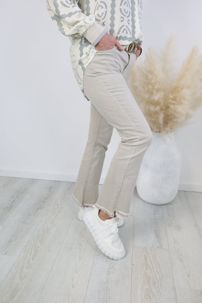 MARINA Bootcut Jeans - beige
